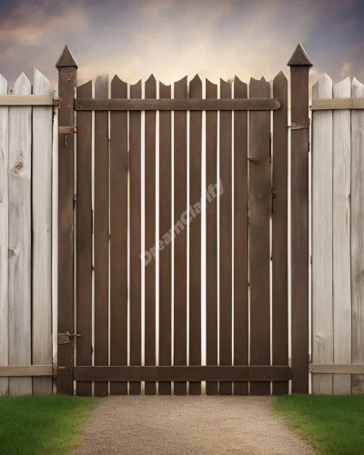 A fence transforming into a series of doors, each opening to a new opportunity, symbolizing boundaries and choices in fence dreams.