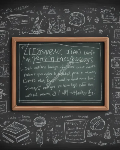 A chalkboard revealing hidden messages, symbolizing learning in chalkboard dreams.