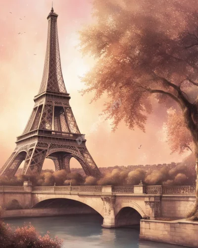 The Eiffel Tower as a gateway to dream adventures, symbolizing romance in Paris dreams.