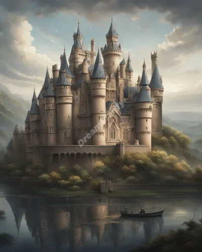 A majestic castle with each tower and room revealing a different aspect of the dreamer's life or personality.