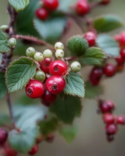 Berries on a bush, each one containing a miniature dream scene.