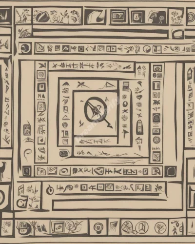 A blocked path with symbols of obstacles, representing challenges.