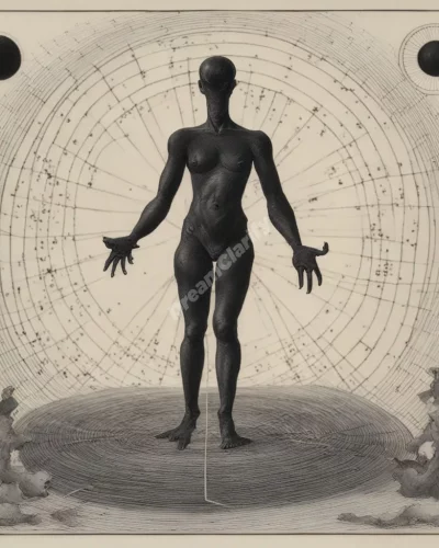 A figure casting spells with dark energy, representing black magic.