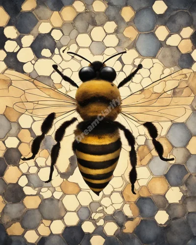 A queen bee whose honeycomb cells reveal different aspects of the dreamer's life and potential.