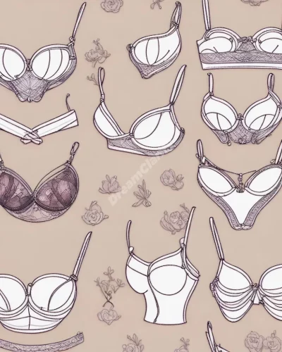 Bras with hidden support symbols, representing protection.