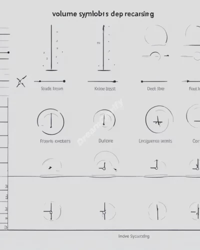 Volume symbols increasing and decreasing, representing intensity.