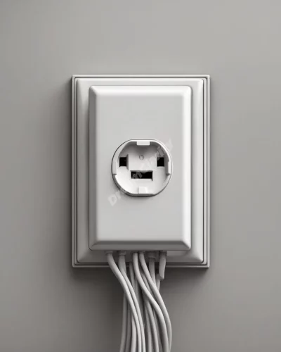 An electrical outlet emitting dream energy, representing power and connection.