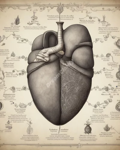 A liver filtering dream symbols, representing emotional processing and health.