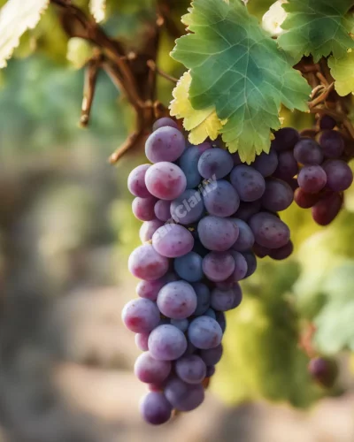 Grapes on a vine, each containing a miniature dream scene, representing abundance and fertility.