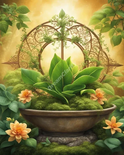 Plants growing and blooming to reveal dream symbols, representing growth and nurturing.