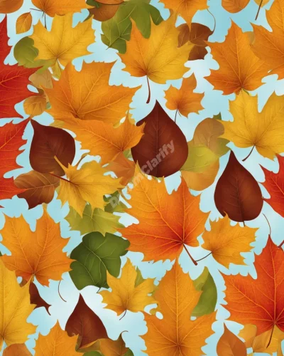 Autumn leaves falling to form meaningful dream patterns, symbolizing change.