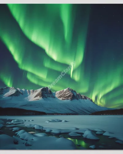 The Northern Lights forming dream scenes in the sky, representing wonder and illumination.