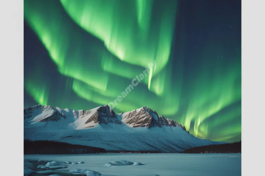 The Northern Lights forming dream scenes in the sky, representing wonder and illumination.