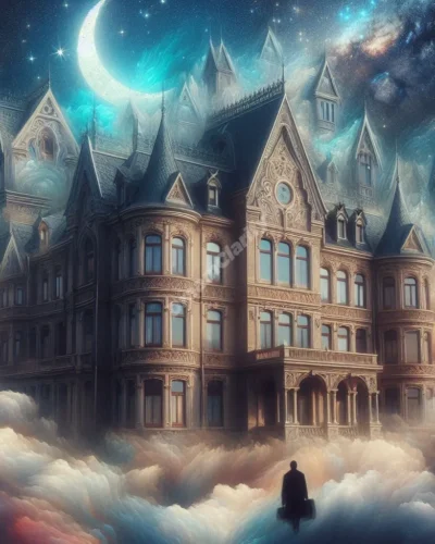 Dreamy Victorian house with diverse gables symbolizing security and aspirations in gable dream interpretation.